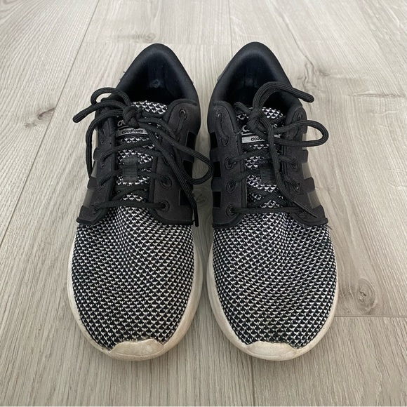 ADIDAS Cloudfoam Running Shoes / Sneakers in Black & White - Picture 2 of 3